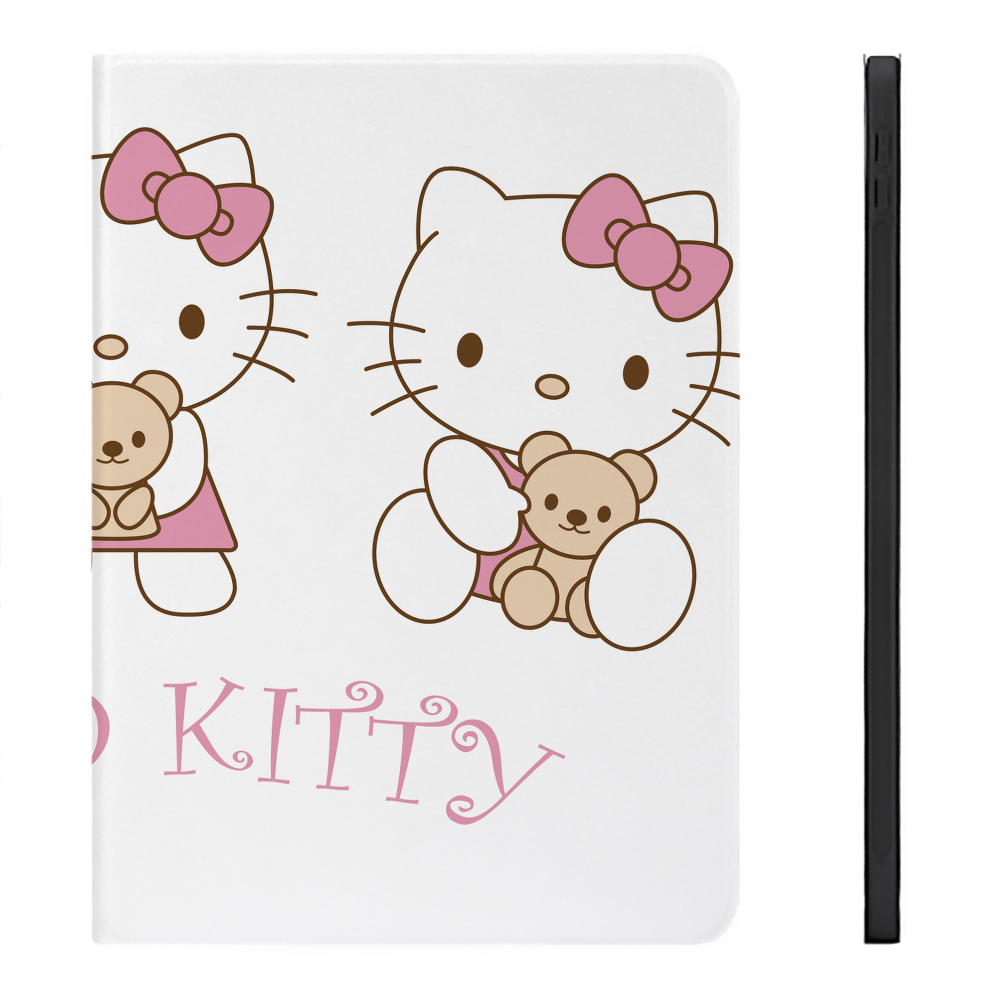 （画像用） Hello Kitty ハローキティ IPadケース ペンホルダー付き ブックスタイルデザイン